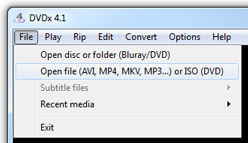 Load movie file for playback and transcoding